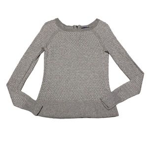 American Eagle Crewneck Sweater Women’s S Tan Casual Lightweight Long Sleeve Top